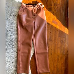 Aritzia Babaton Belted Vegan Leather Pants